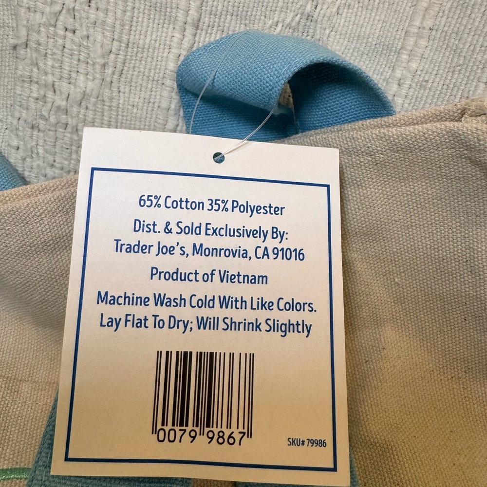 NWT Trader Joe’s Mini Pastel Totes - Picture 3 of 4